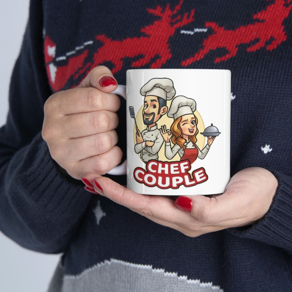 Chef couple- Ceramic Mug 11oz