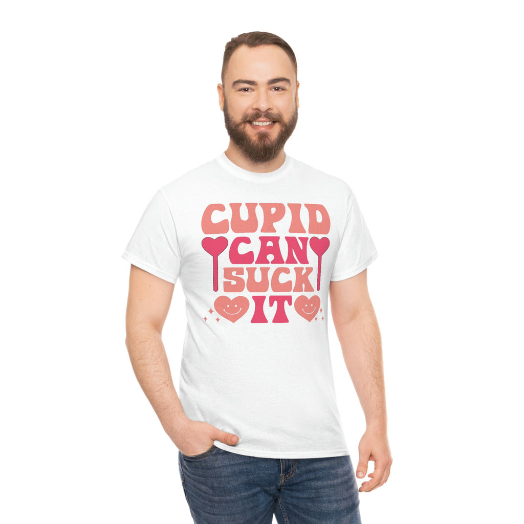 Cupid can suck it- Heavy Cotton Tee