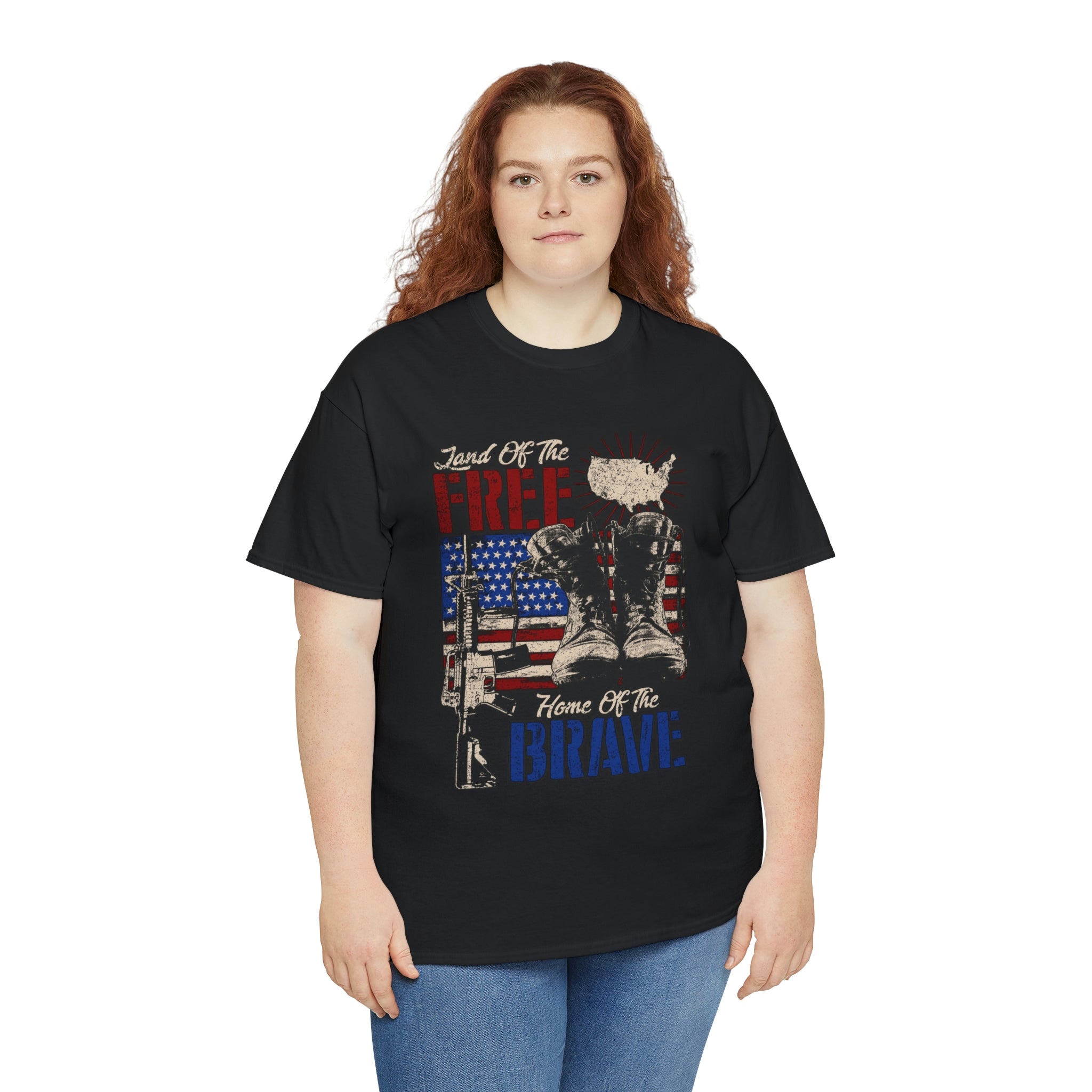 Patriot - free cause of the brave- Unisex Heavy Cotton Tee