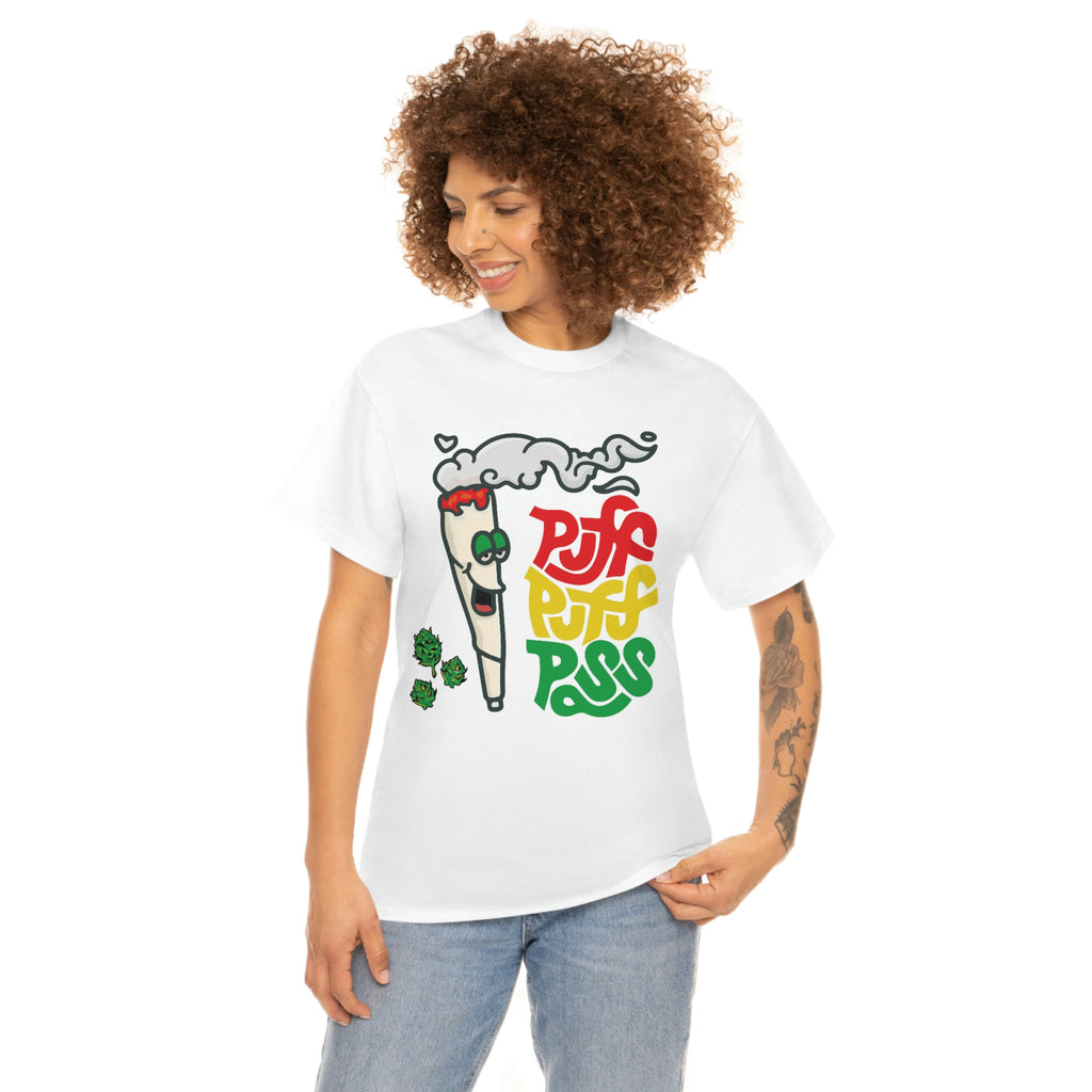 Weed- puff pass- Unisex Heavy Cotton Tee