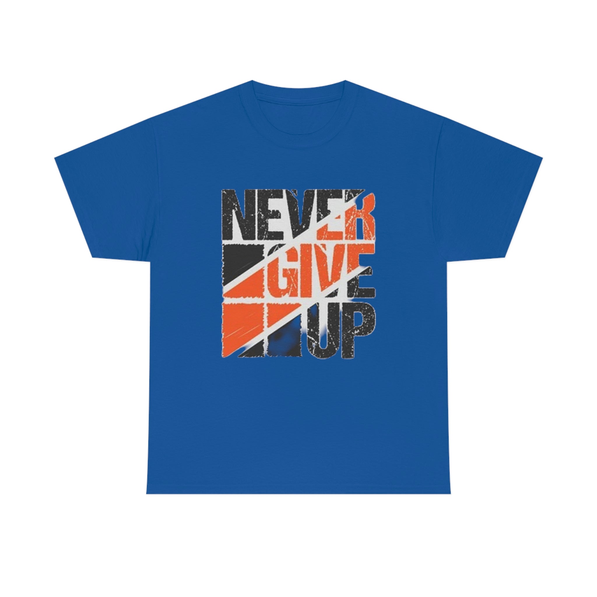 Never give up- Heavy Cotton Tee