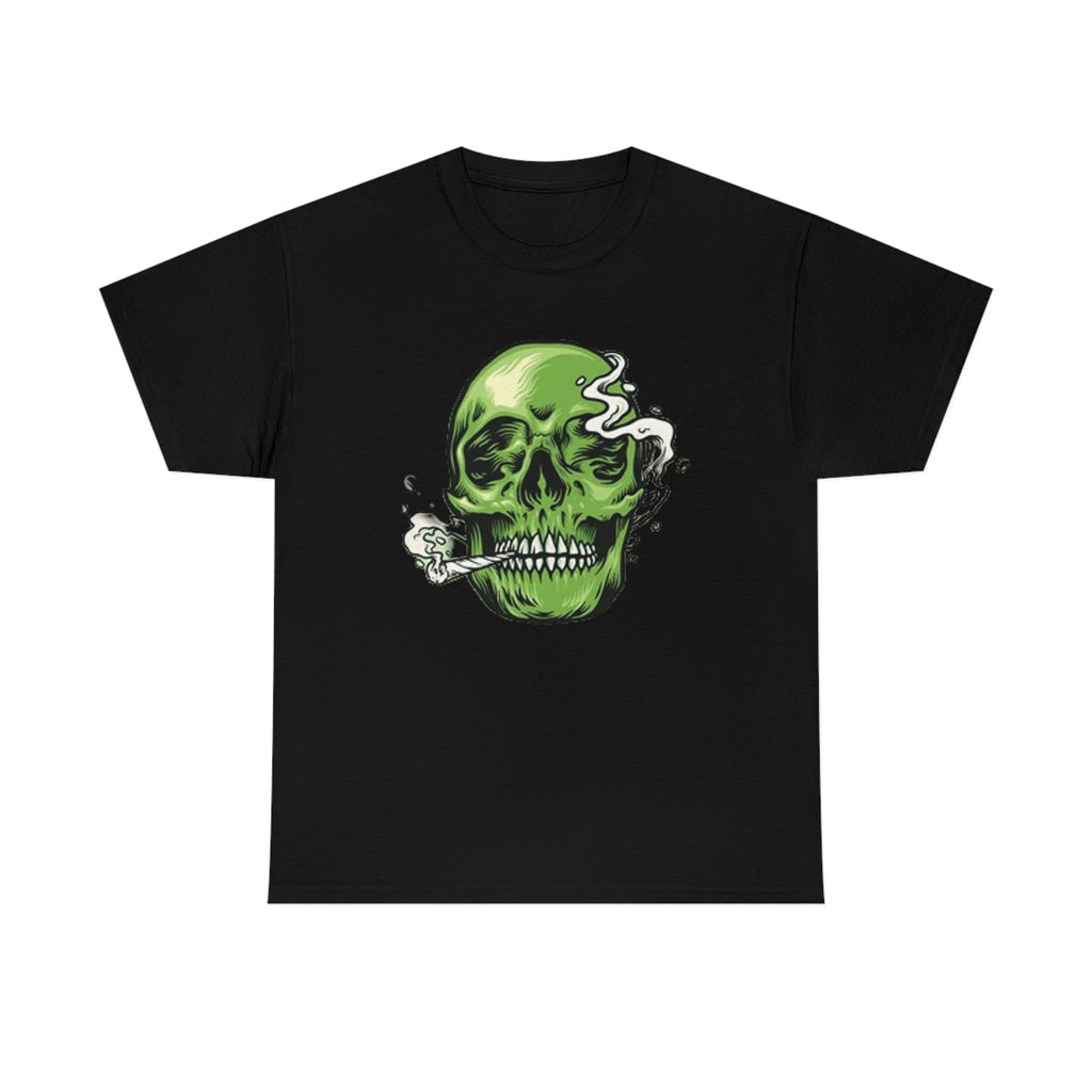 Weed skull- Heavy Cotton Tee