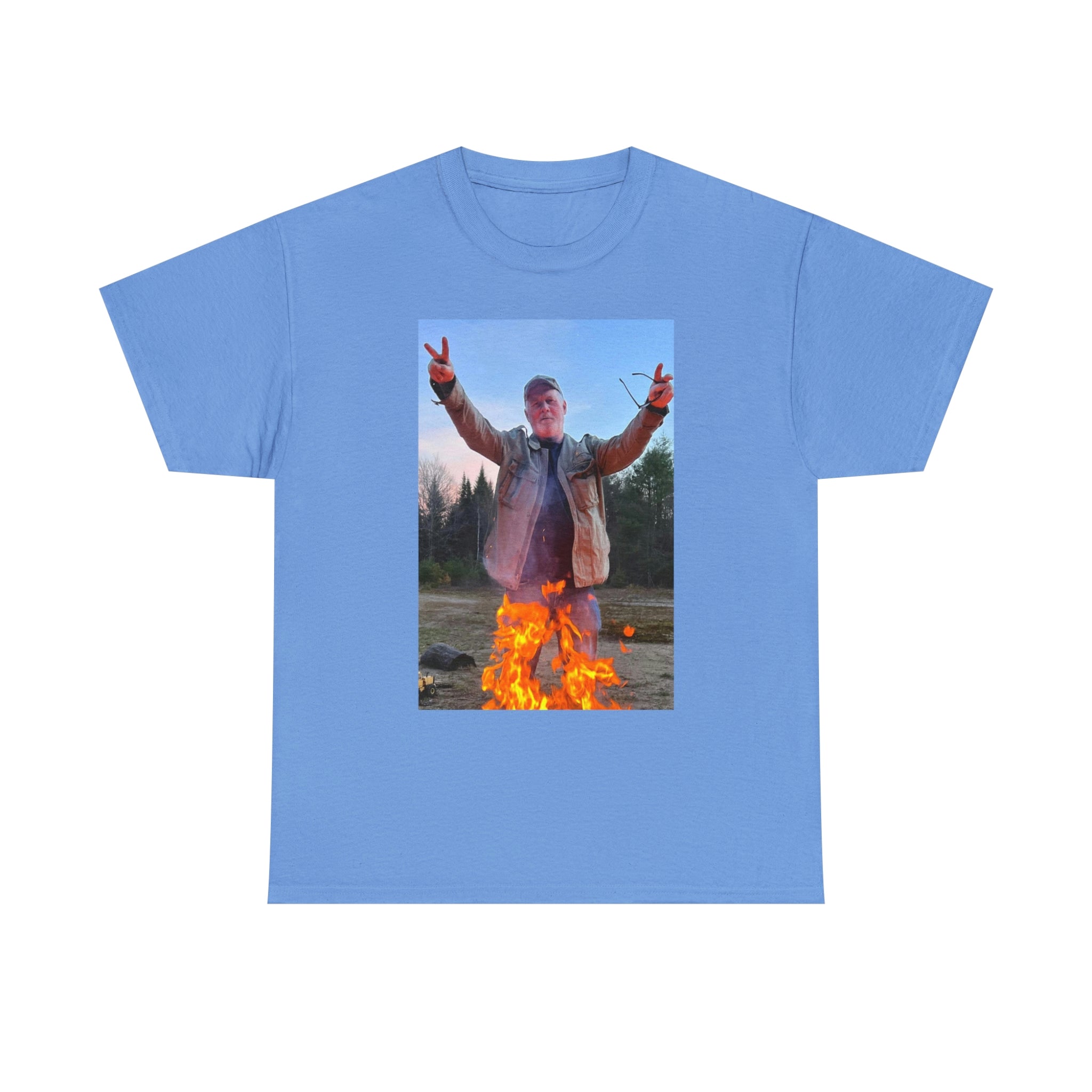 On fire-  Heavy Cotton Tee