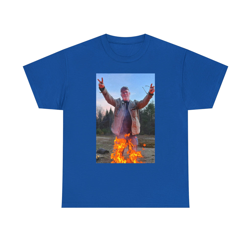 On fire-  Heavy Cotton Tee