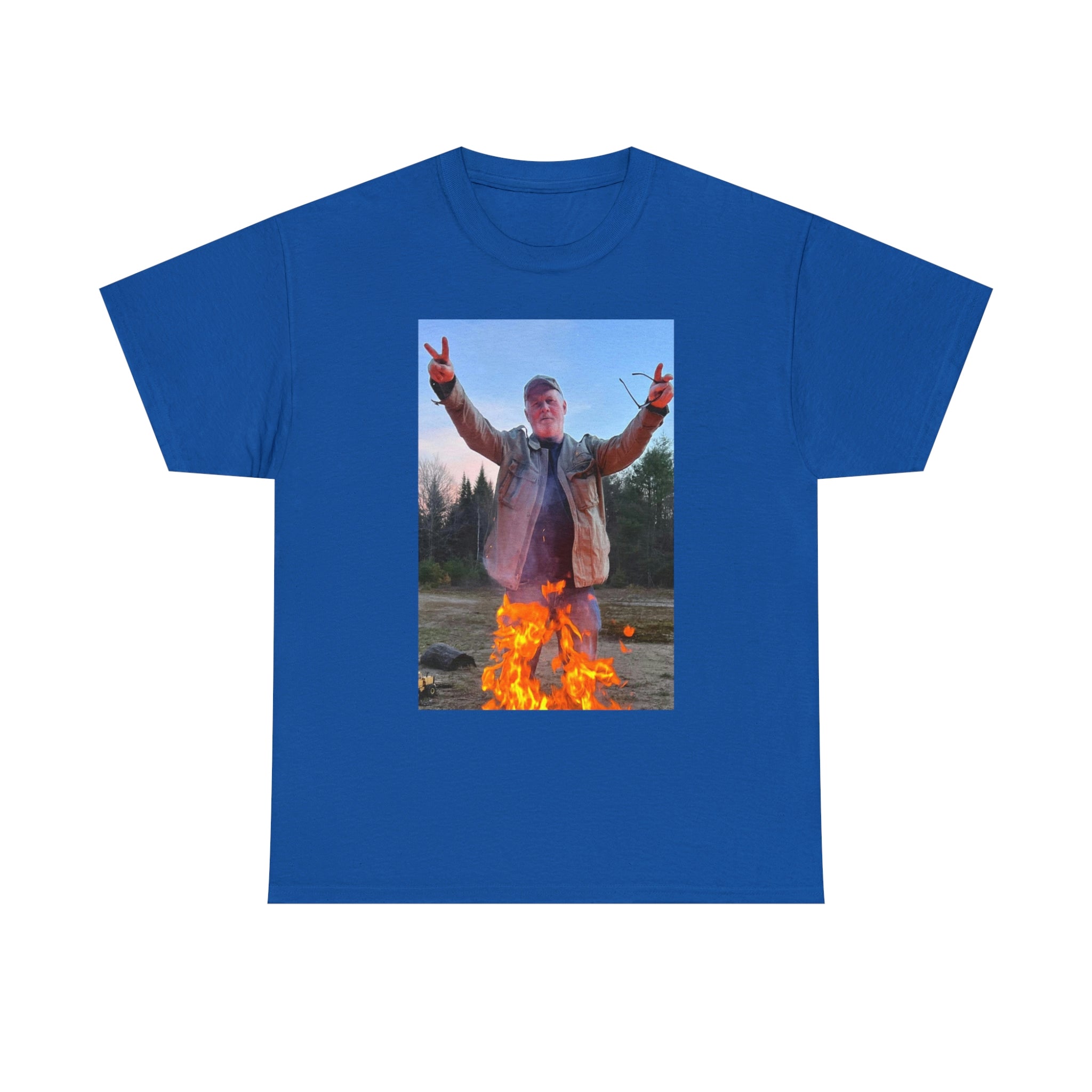 On fire-  Heavy Cotton Tee