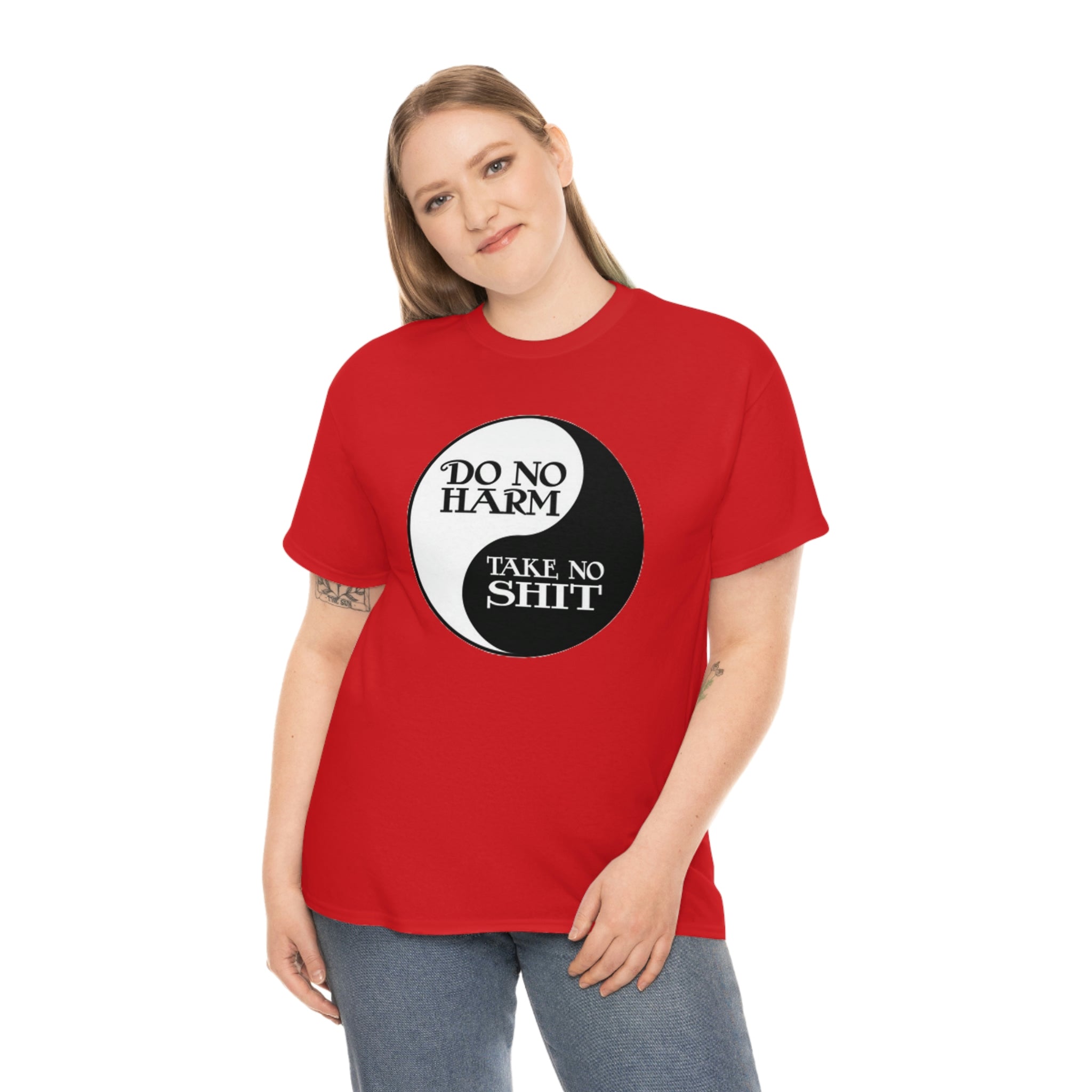 Do no harm take no shit-  Heavy Cotton Tee