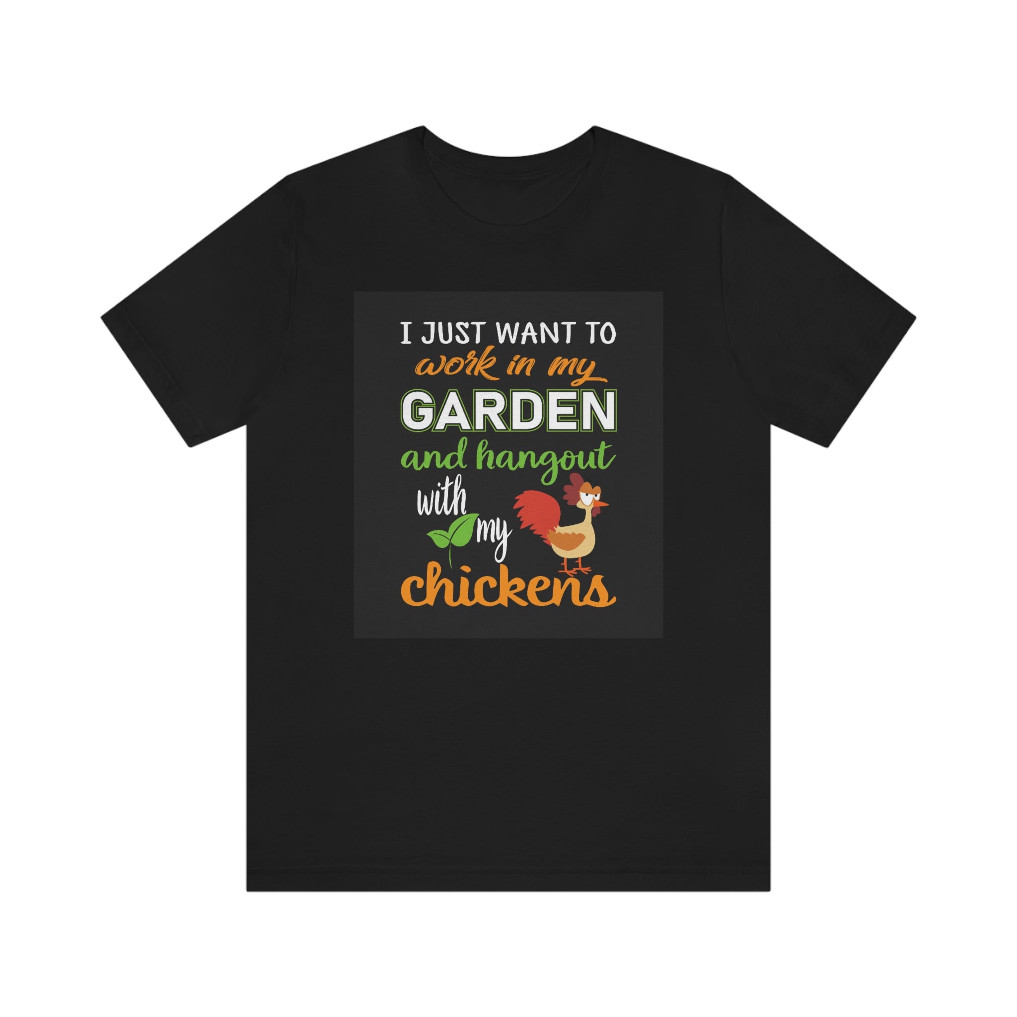 Gardening and chickens-Unisex Jersey Short Sleeve Tee