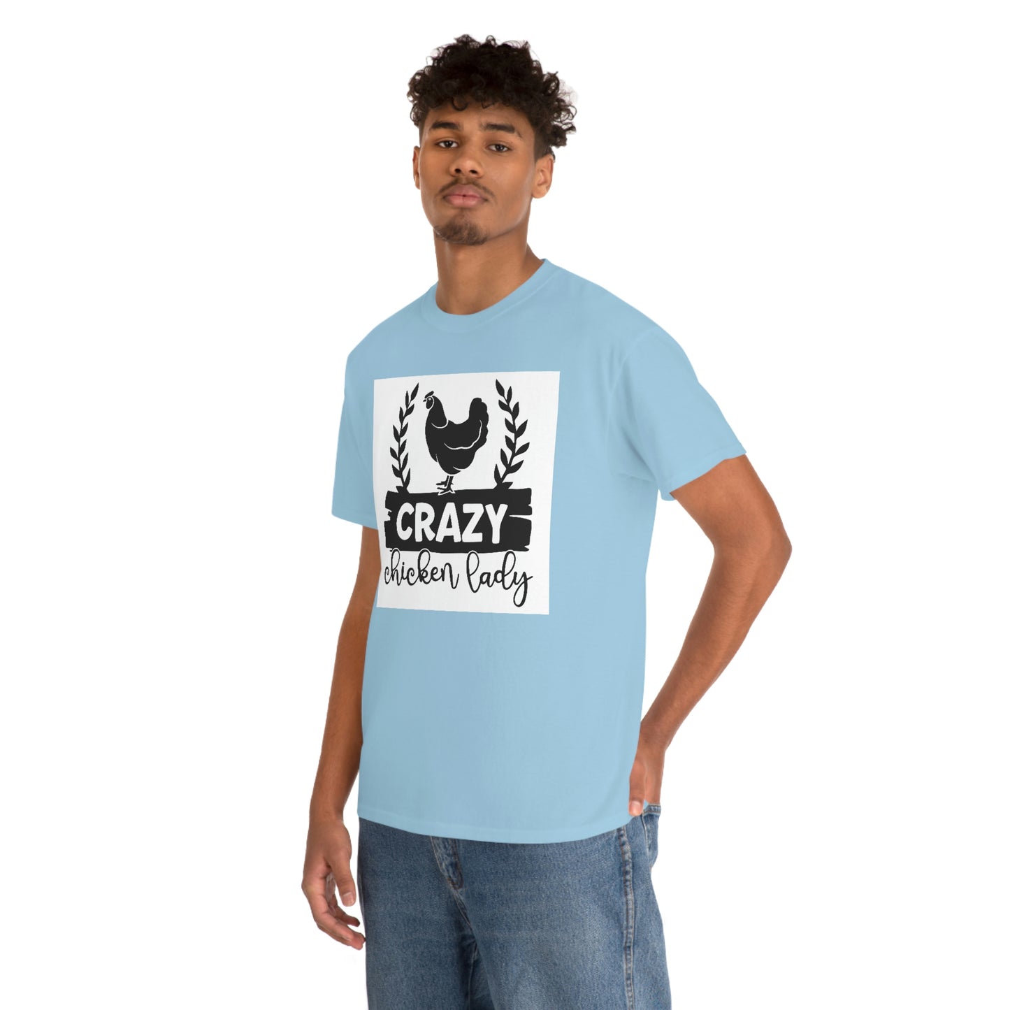 Crazy chicken lady- Heavy Cotton Tee