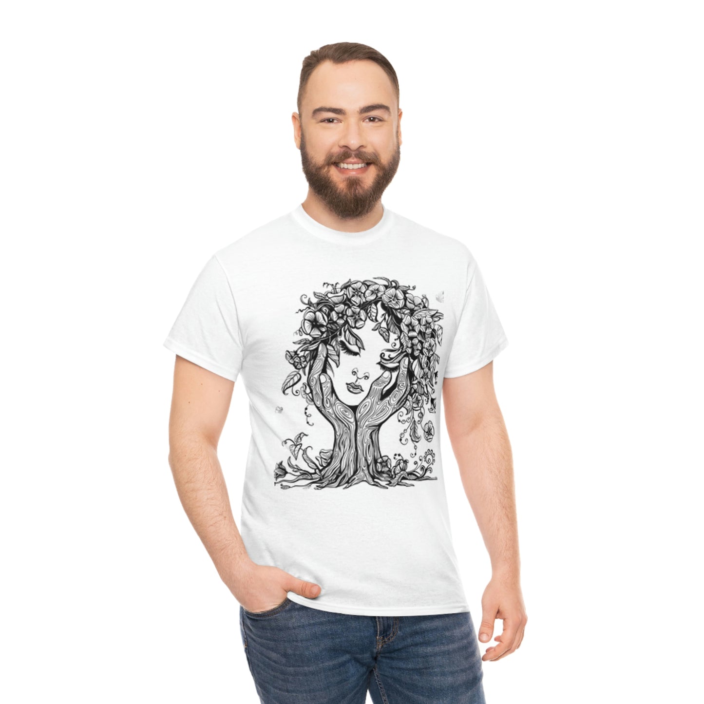 Face- Unisex Heavy Cotton Tee