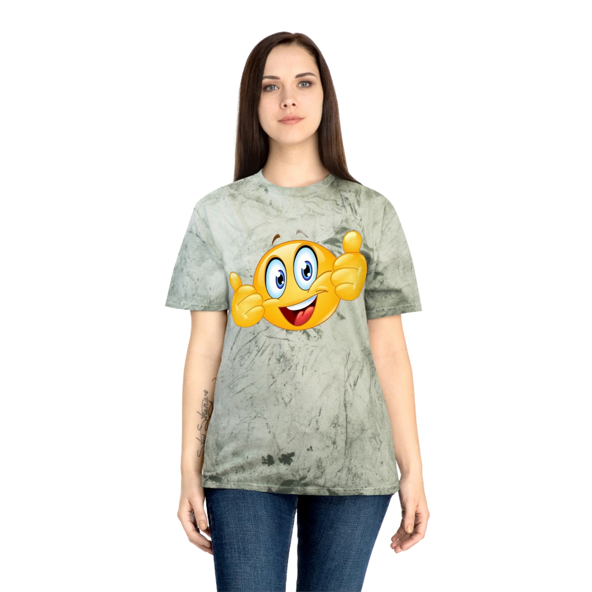 Smiley face— Unisex Color Blast T-Shirt