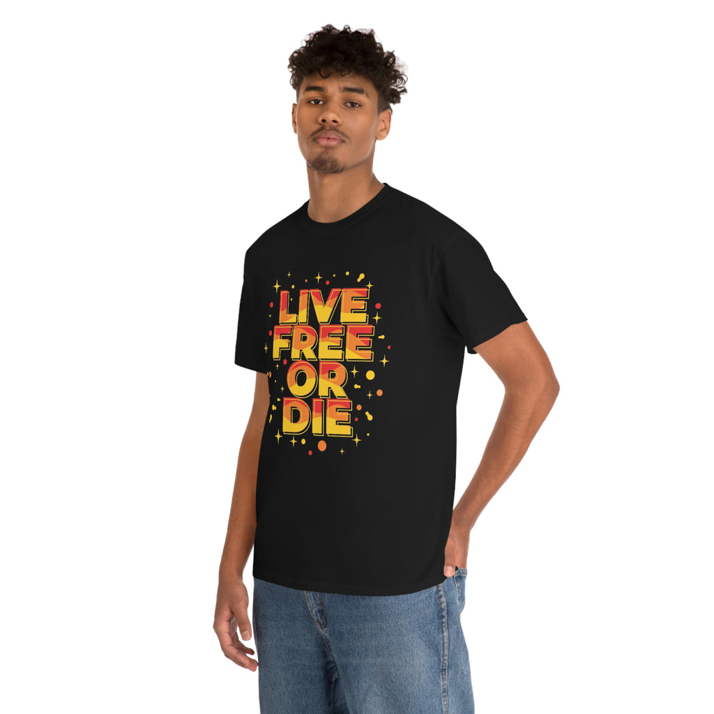 Live free or die- Unisex Heavy Cotton Tee