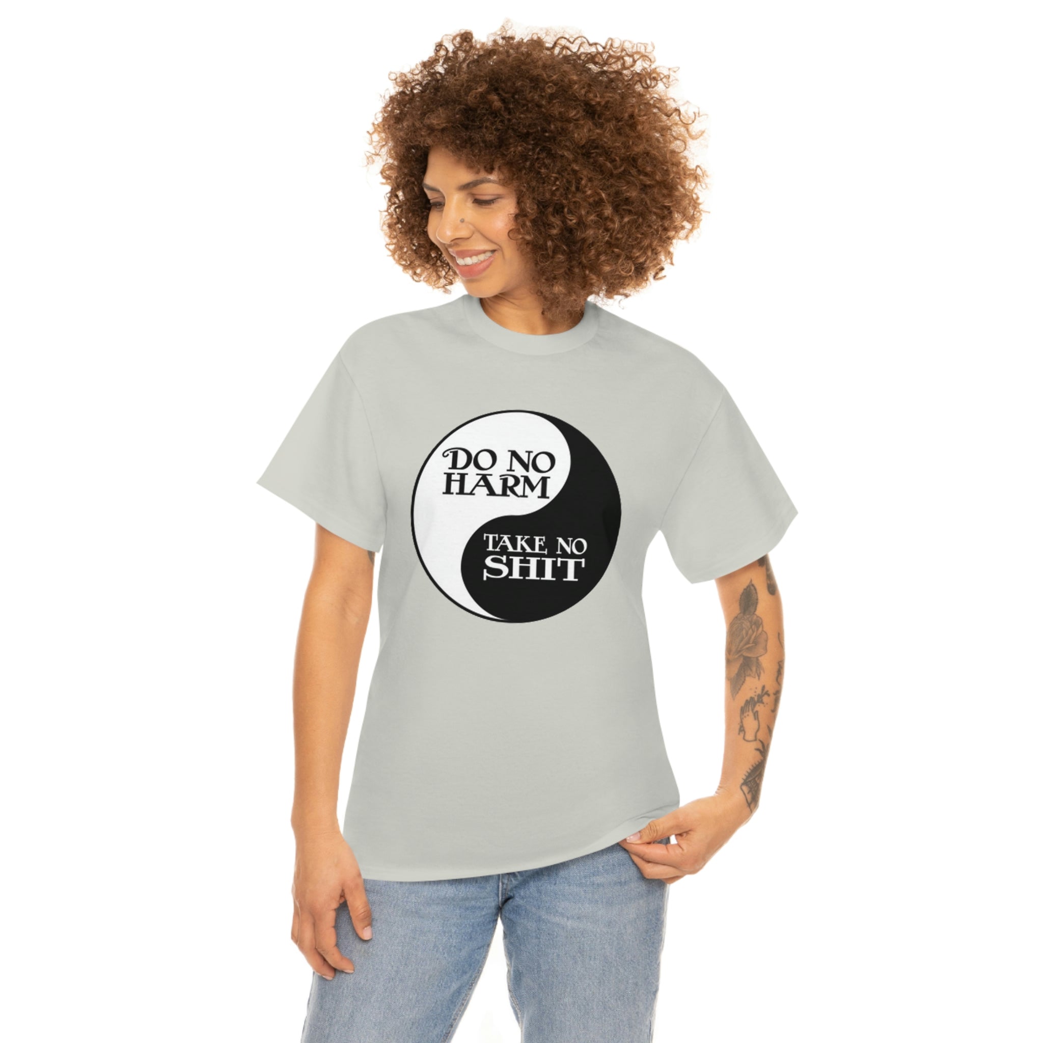 Do no harm take no shit-  Heavy Cotton Tee