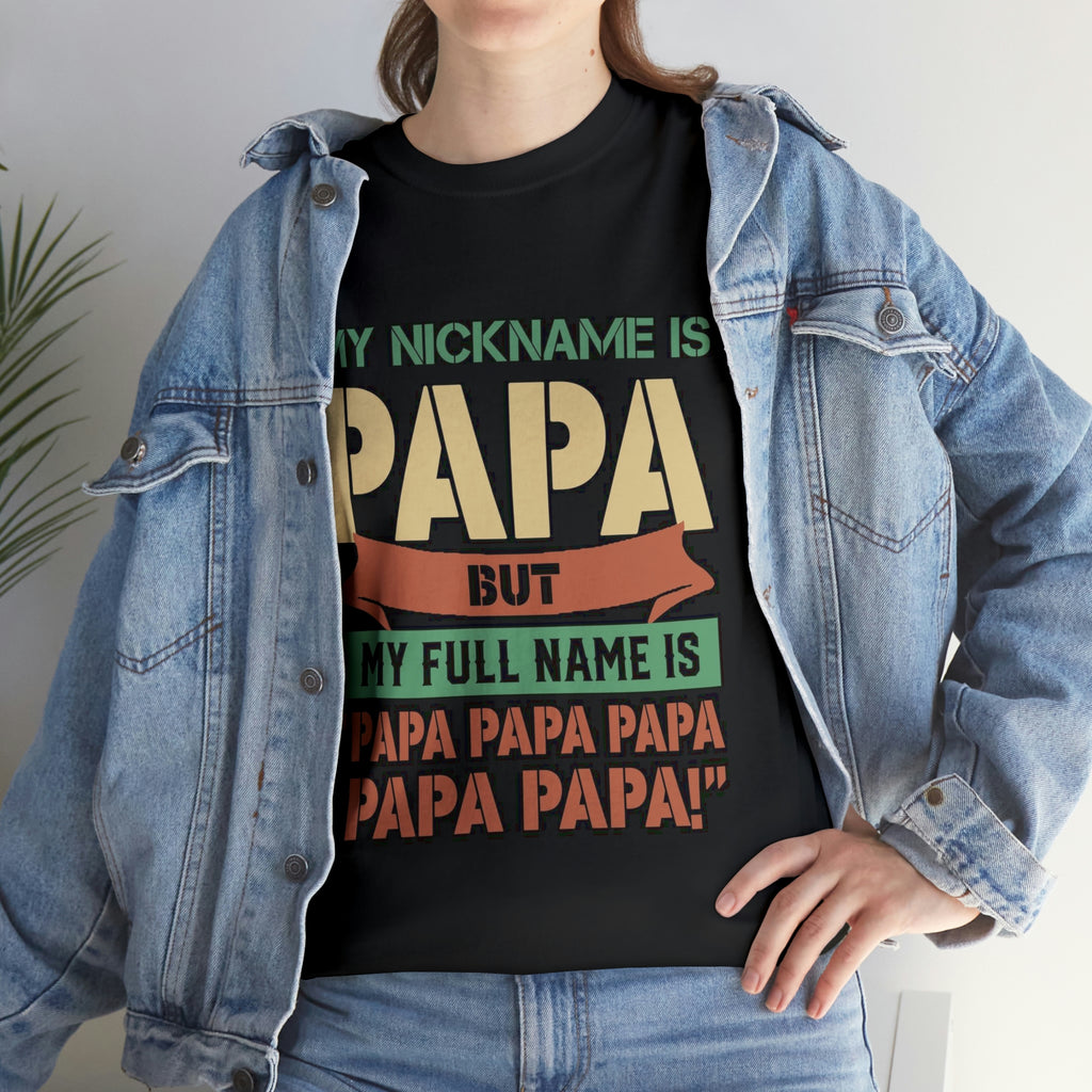 Papa- Heavy Cotton Tee