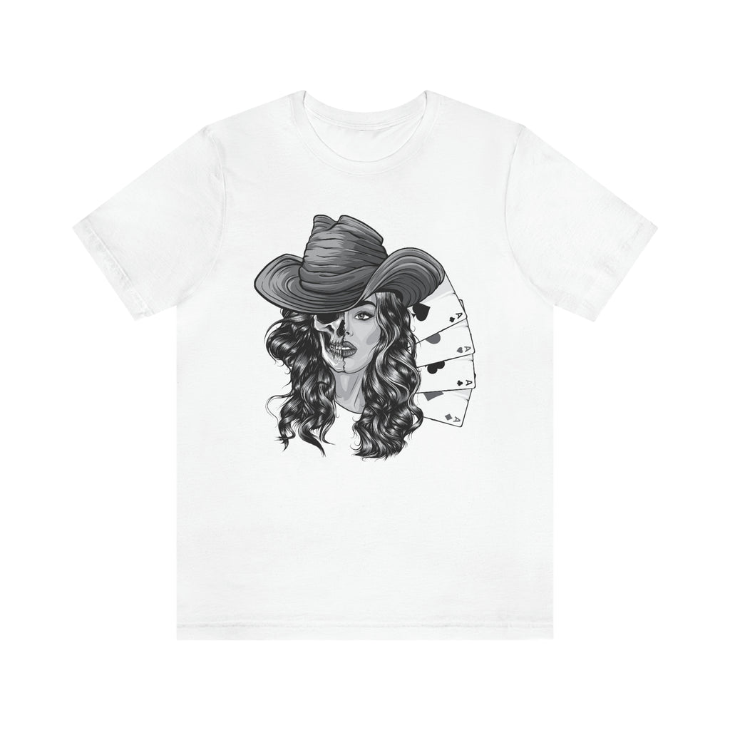 Poker girl-  Jersey Short Sleeve Tee
