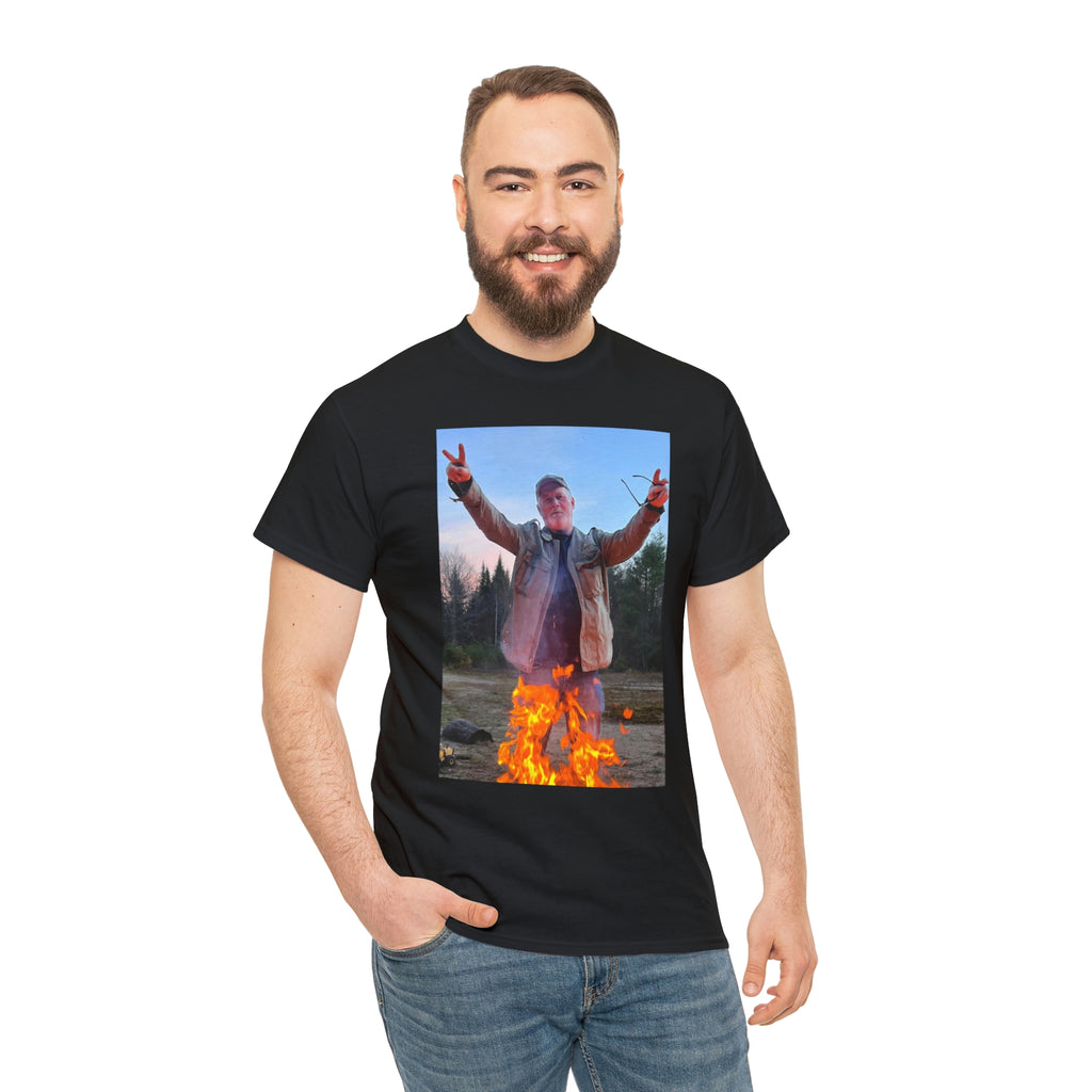 On fire-  Heavy Cotton Tee