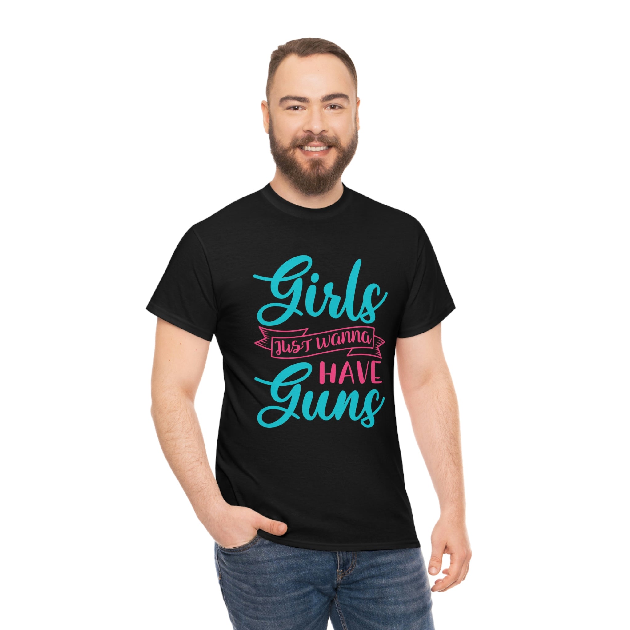 Girls with guns-  Heavy Cotton Tee