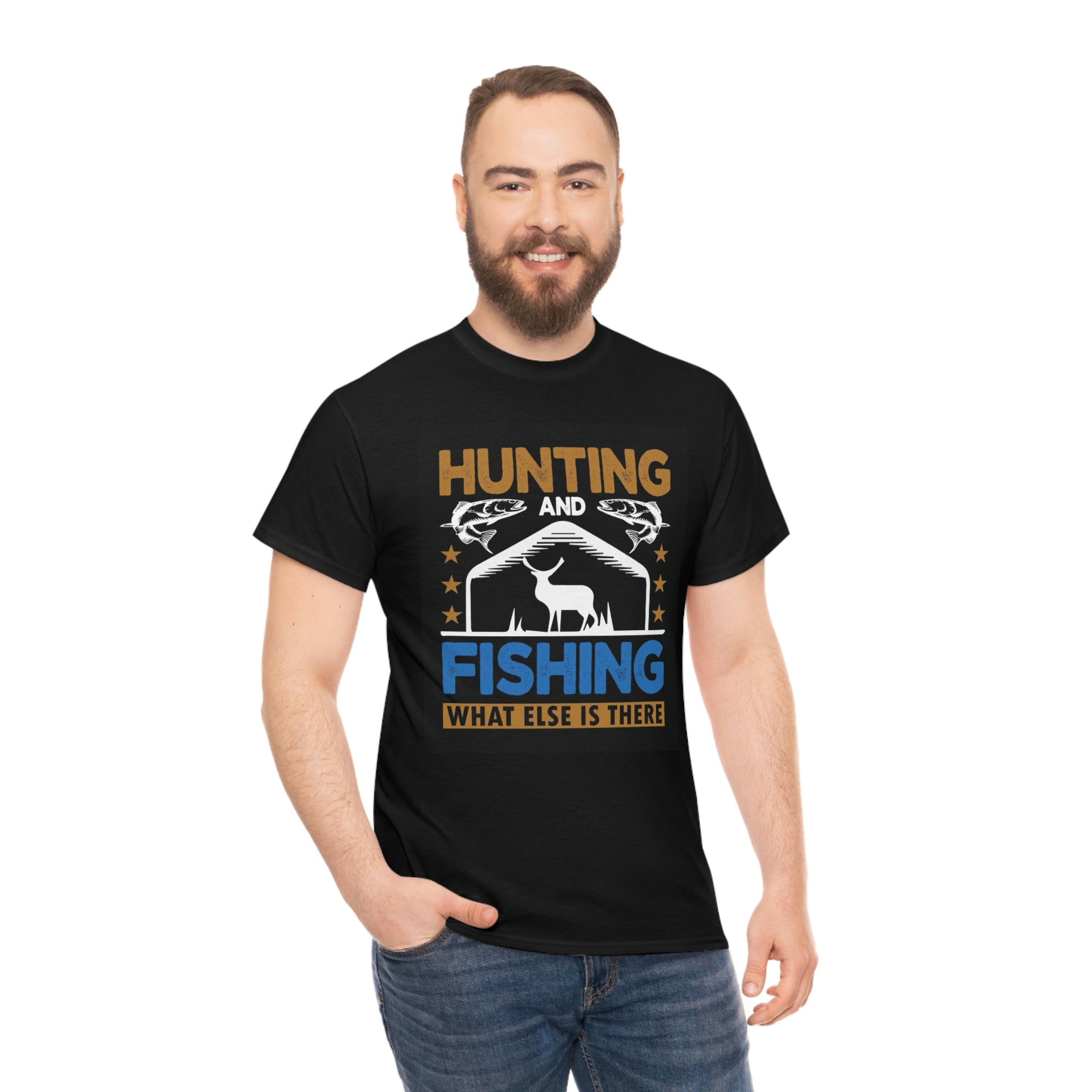 Hunting and fishing- Heavy Cotton Tee