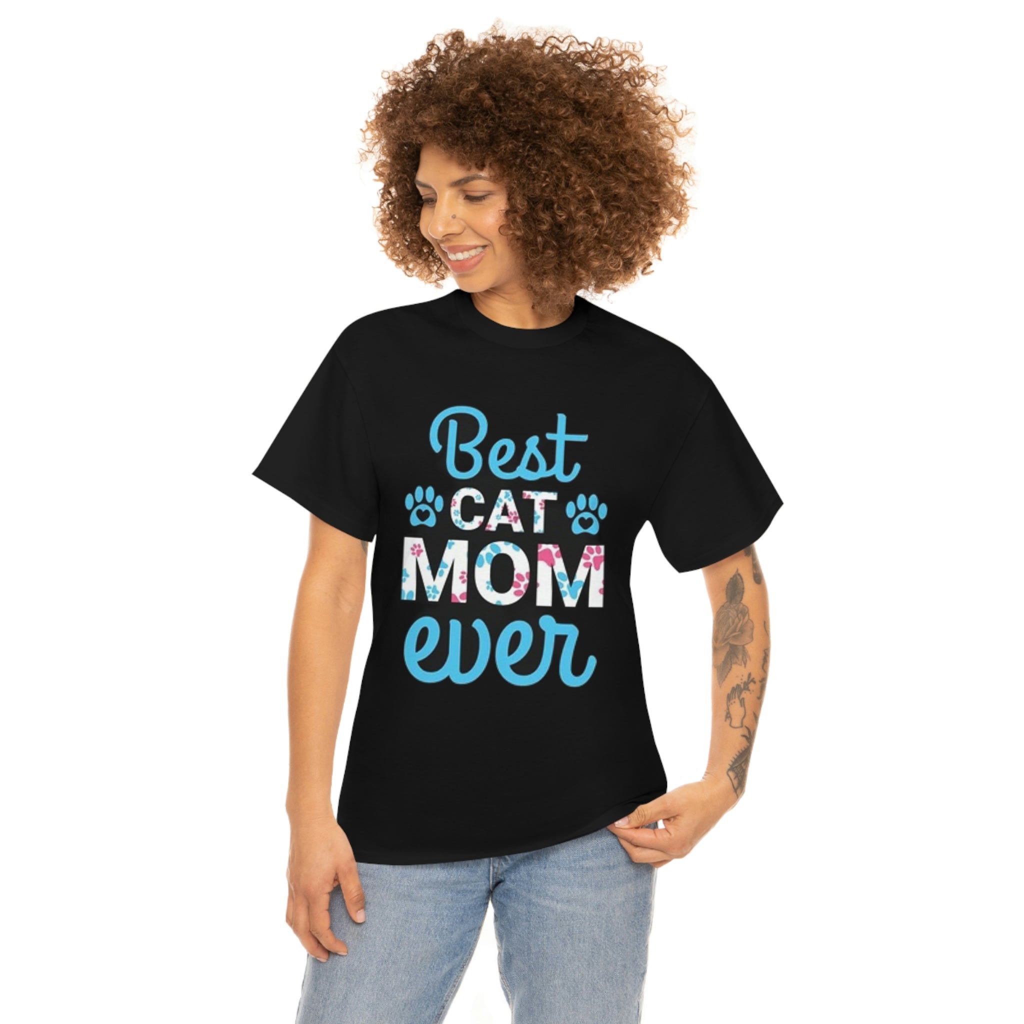 Best cat mom— Heavy Cotton Tee