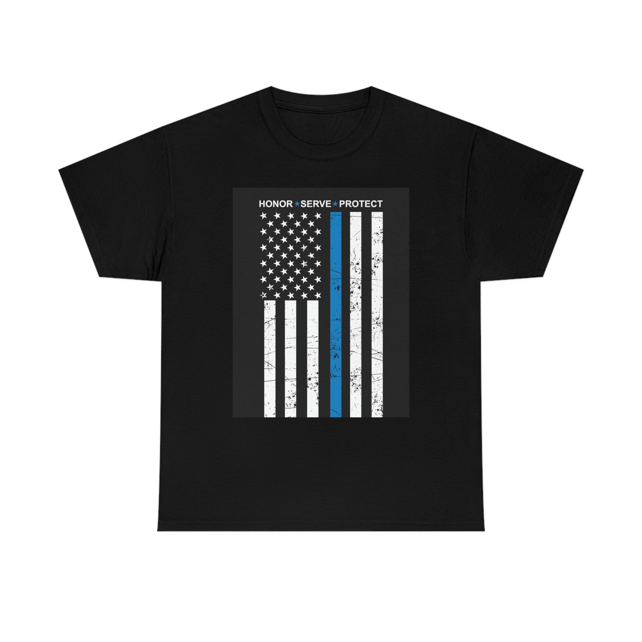 Serve and protect- Heavy Cotton Tee