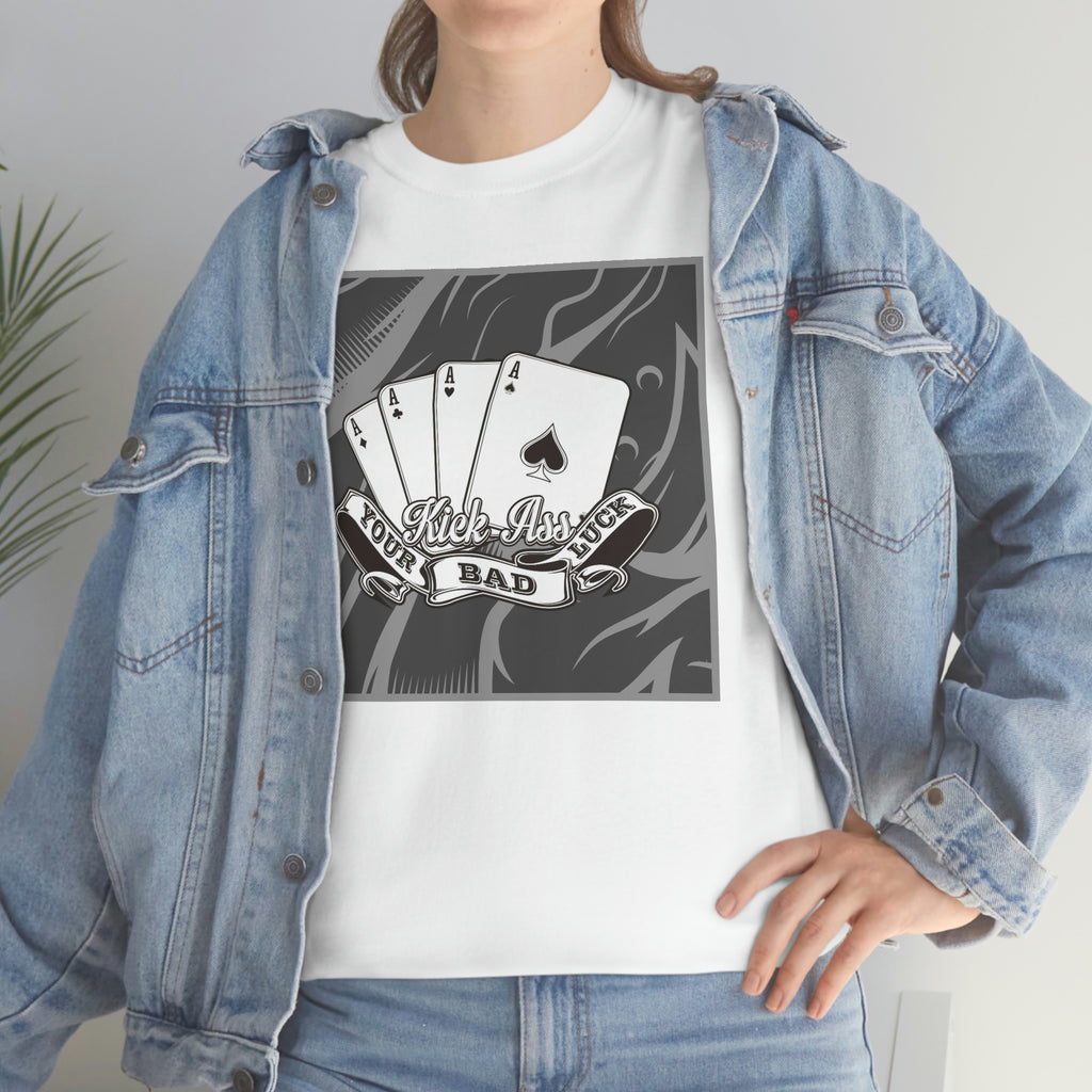 Kick your ass cards- Heavy Cotton Tee