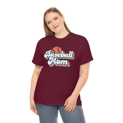 Baseball mom- Heavy Cotton Tee