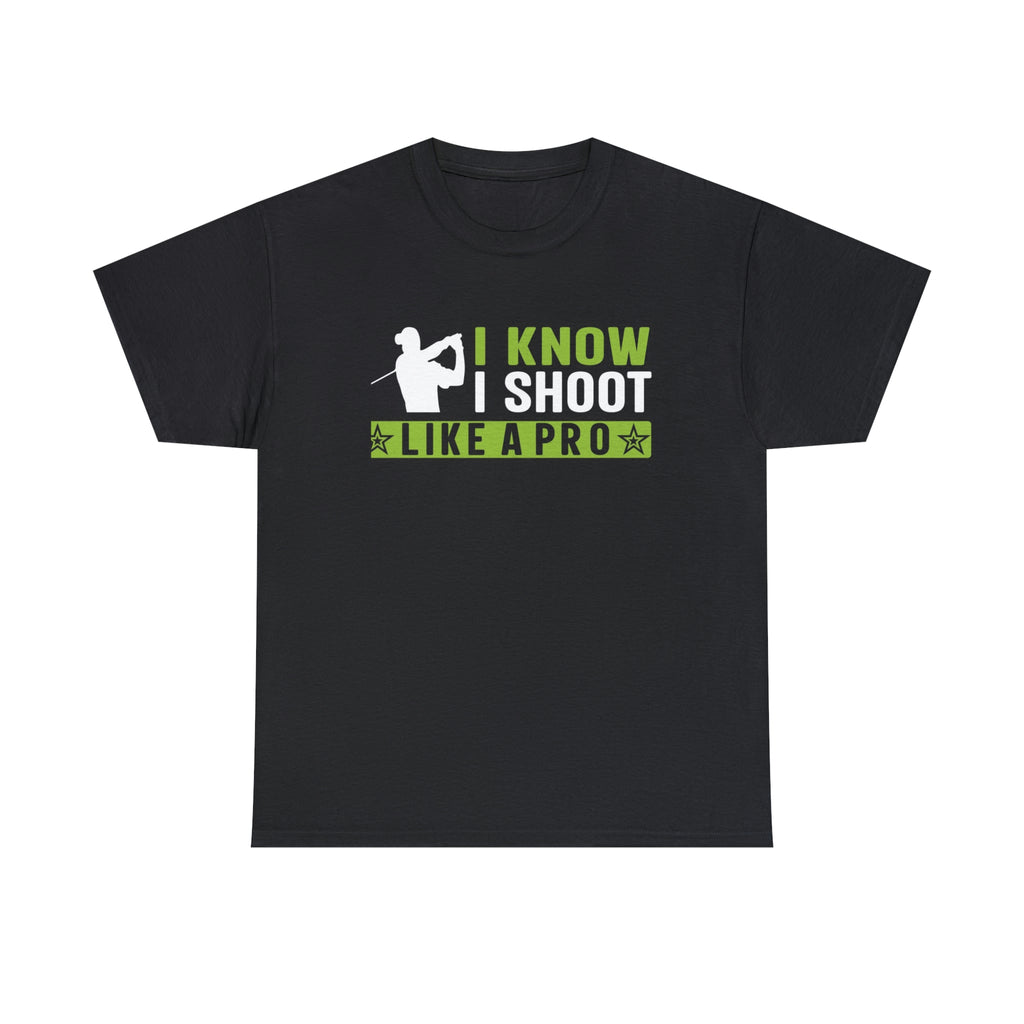 Golf- I shoot like a pro-Heavy Cotton Tee