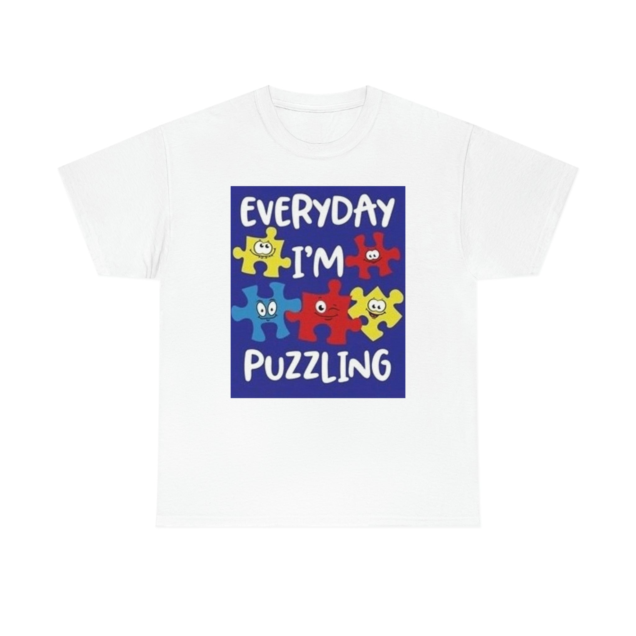 Everyday I’m puzzling- Unisex Heavy Cotton Tee