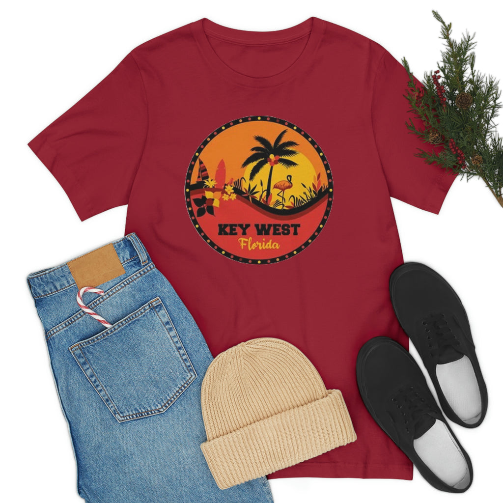 Key west Fl- Unisex Jersey Short Sleeve Tee