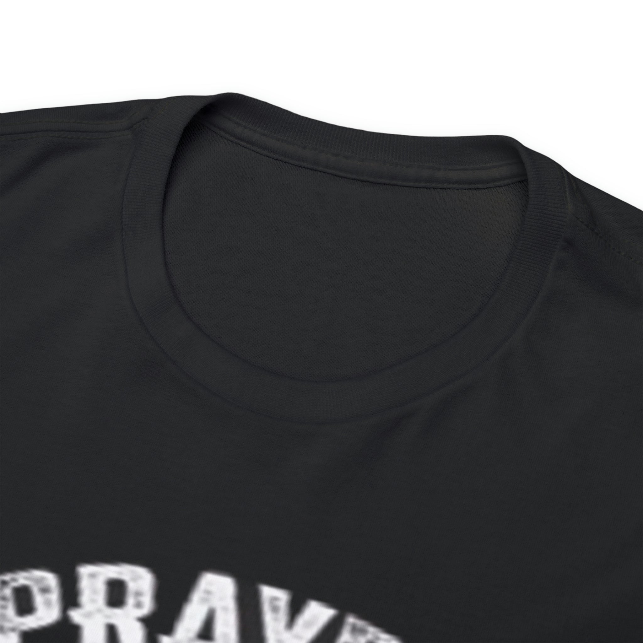 Praying is good but don’t mess with daughter- Unisex Heavy Cotton Tee