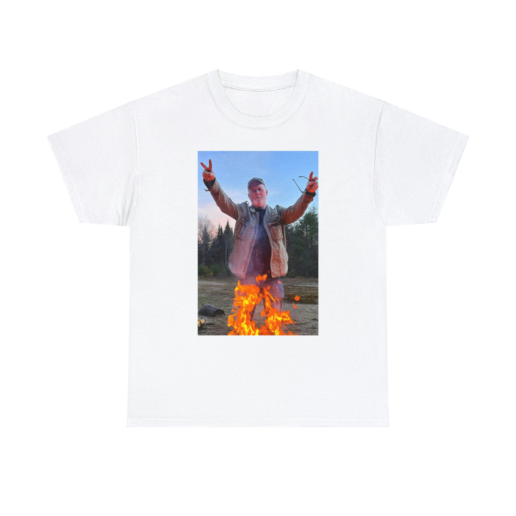 On fire-  Heavy Cotton Tee