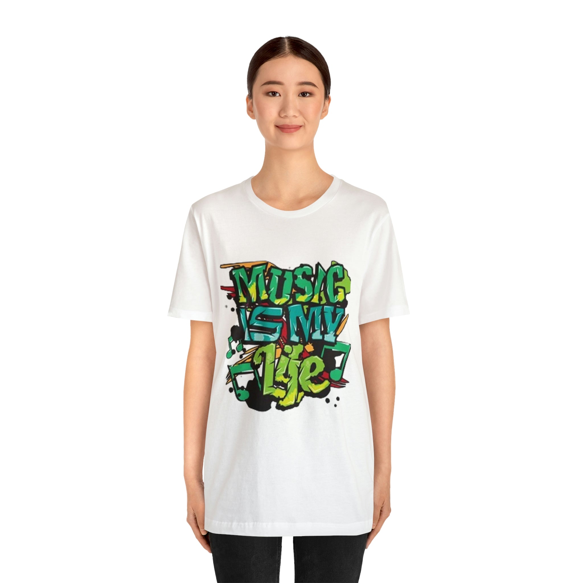 Music is my life- Jersey Short Sleeve Tee