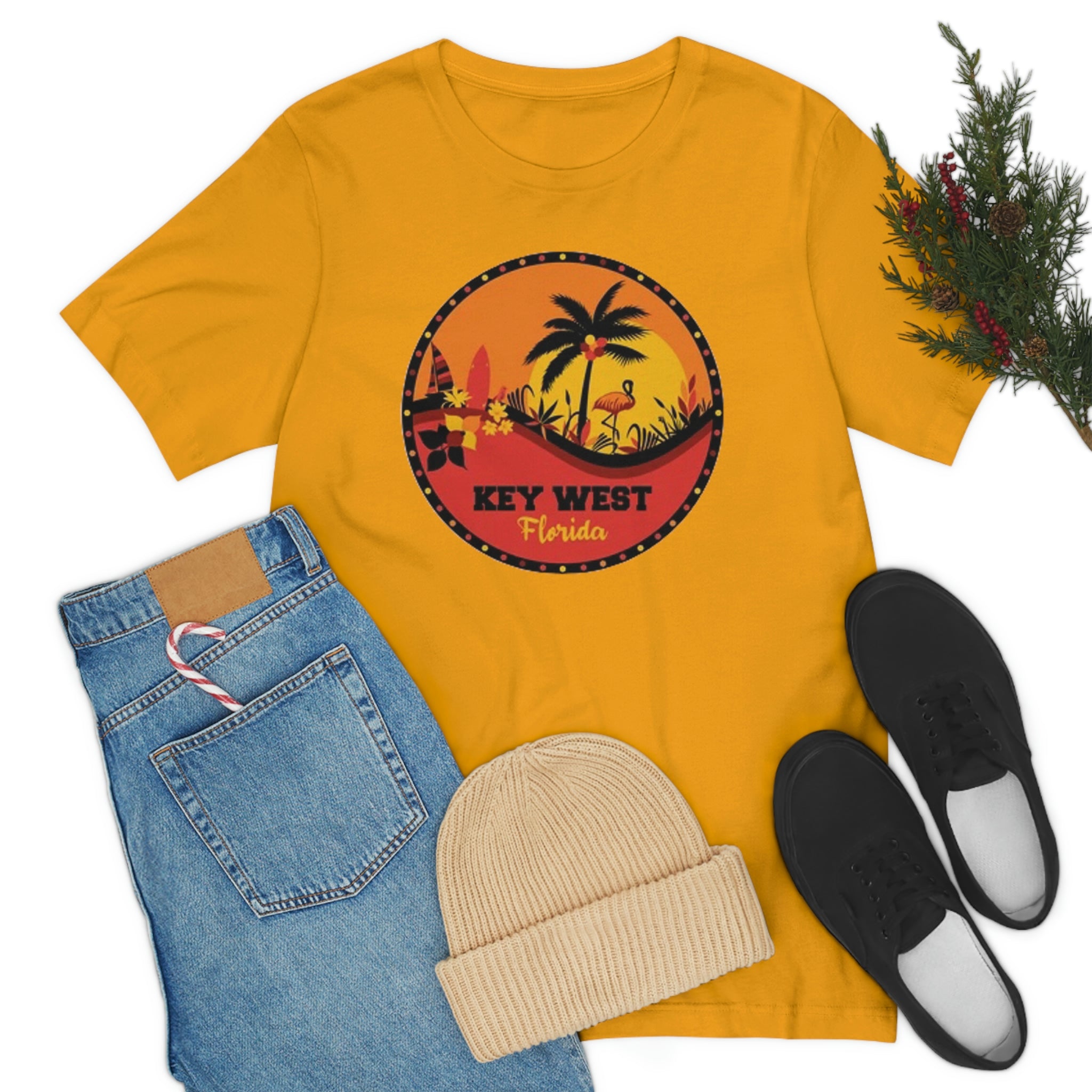 Key west Fl- Unisex Jersey Short Sleeve Tee
