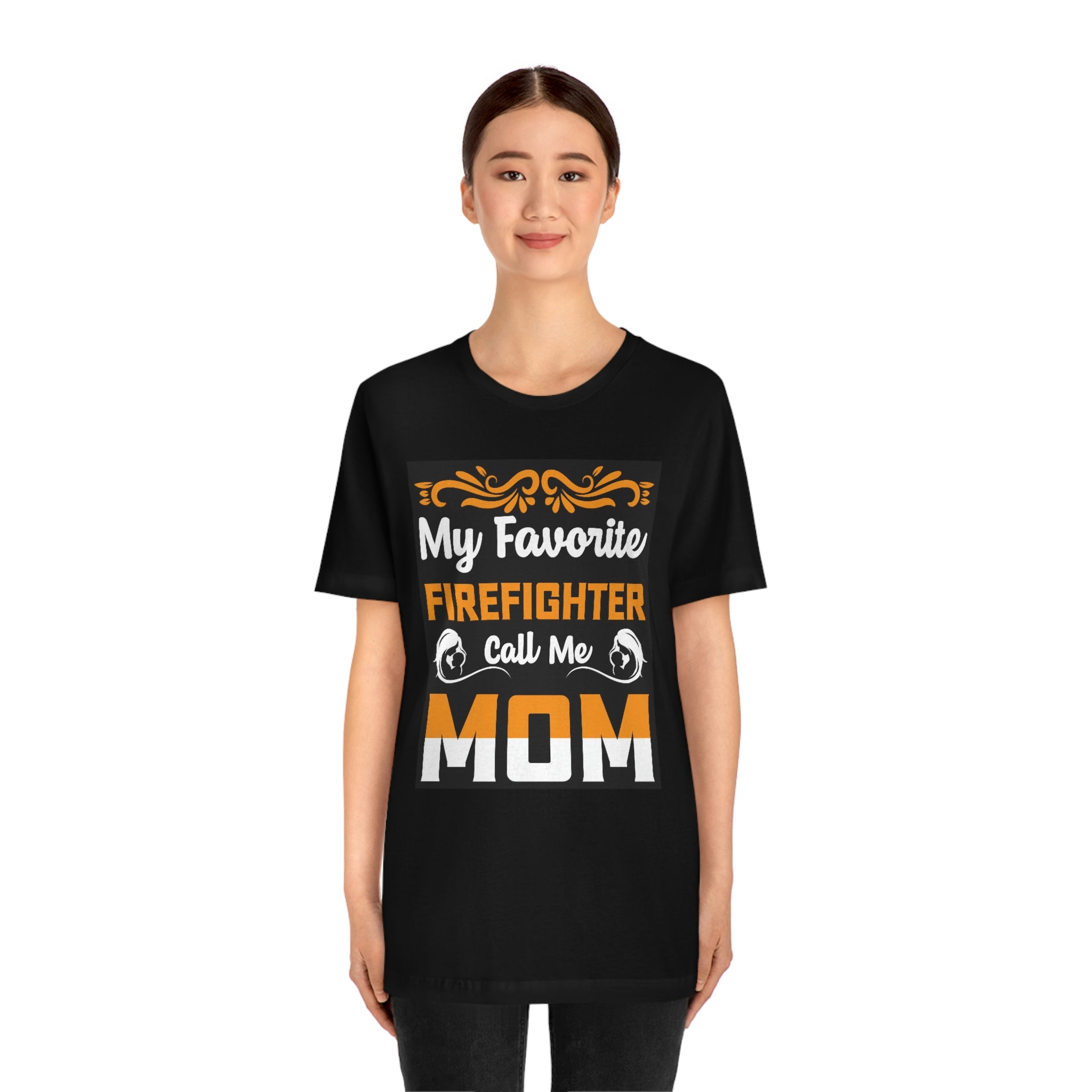 Firefighter mom- Unisex Jersey Short Sleeve Tee