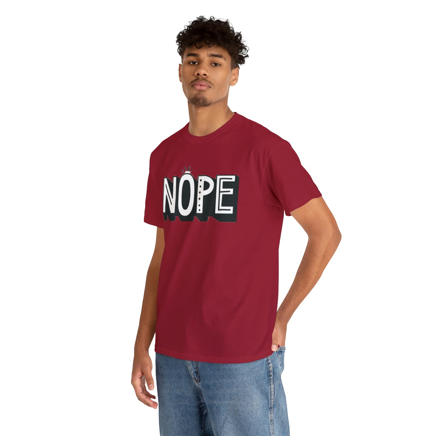 Nope- Heavy Cotton Tee