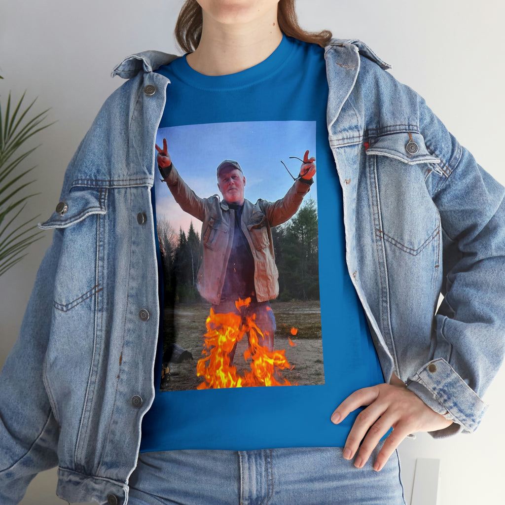 On fire-  Heavy Cotton Tee