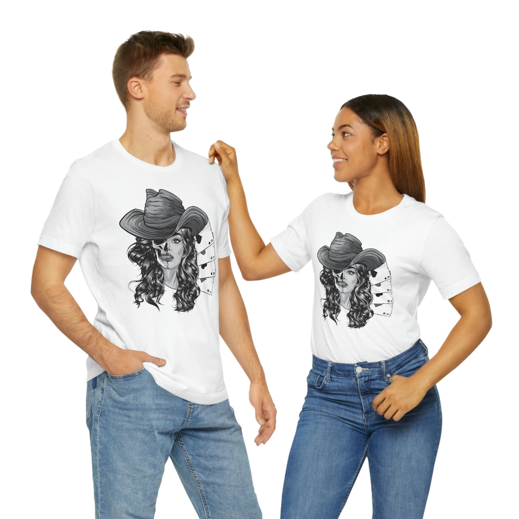 Poker girl-  Jersey Short Sleeve Tee