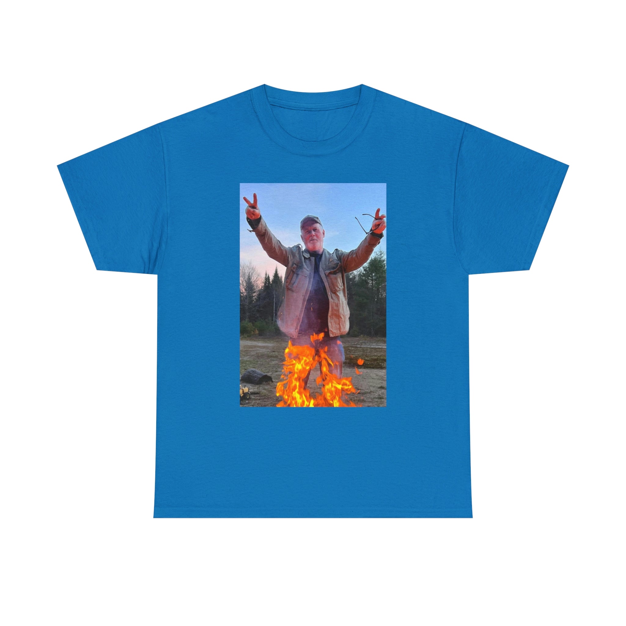 On fire-  Heavy Cotton Tee