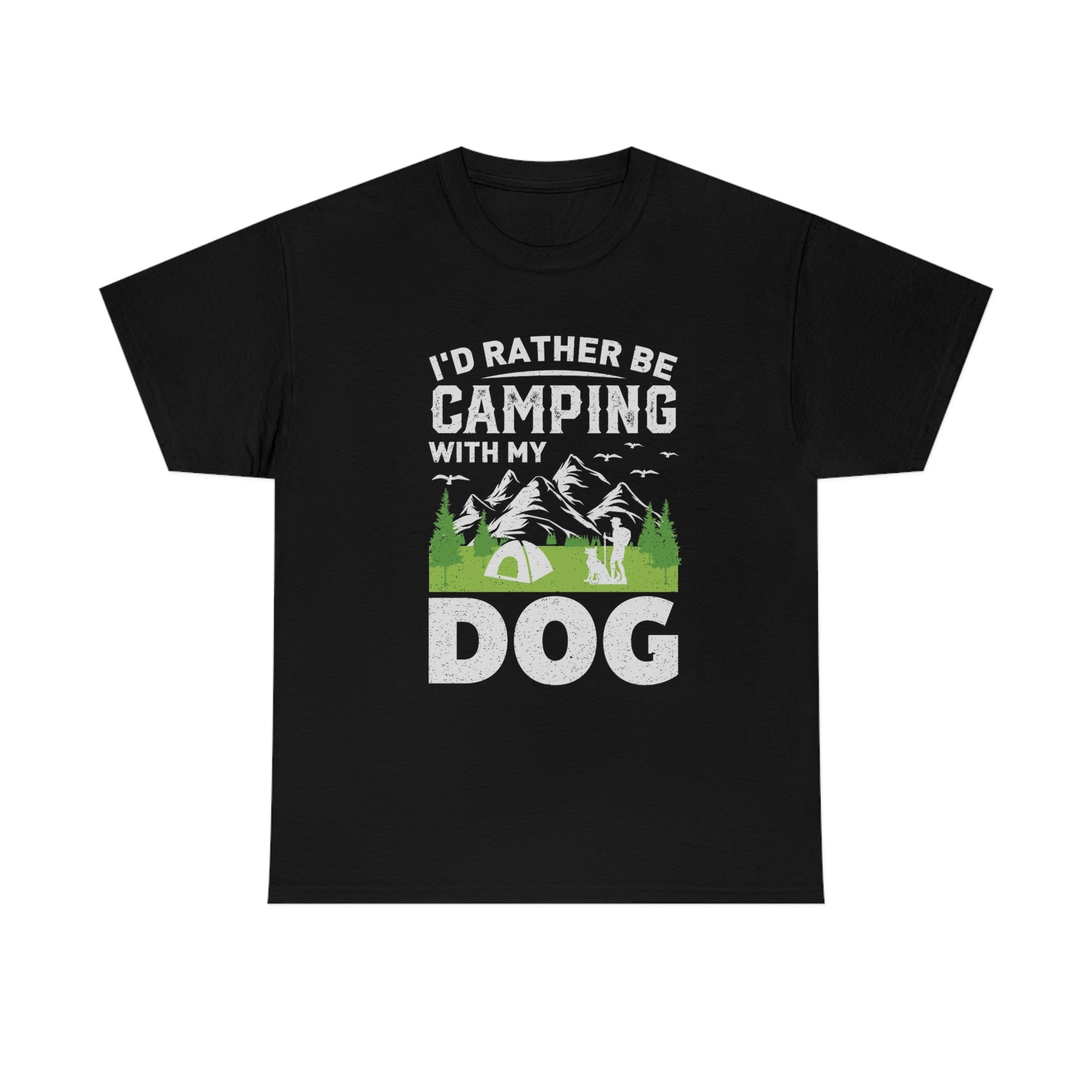 Rather be camping- Unisex Heavy Cotton Tee