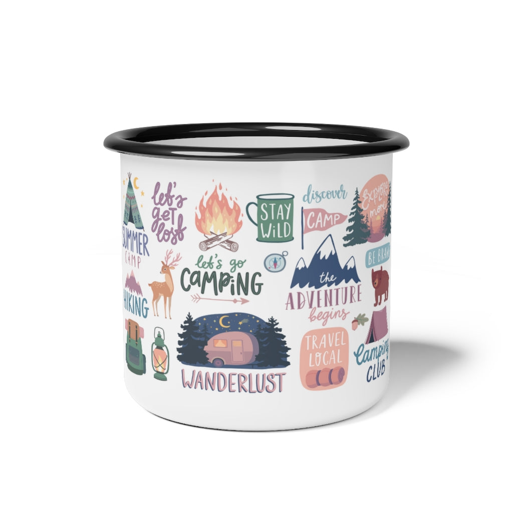 Camping - Enamel Camp Cup- white fathers