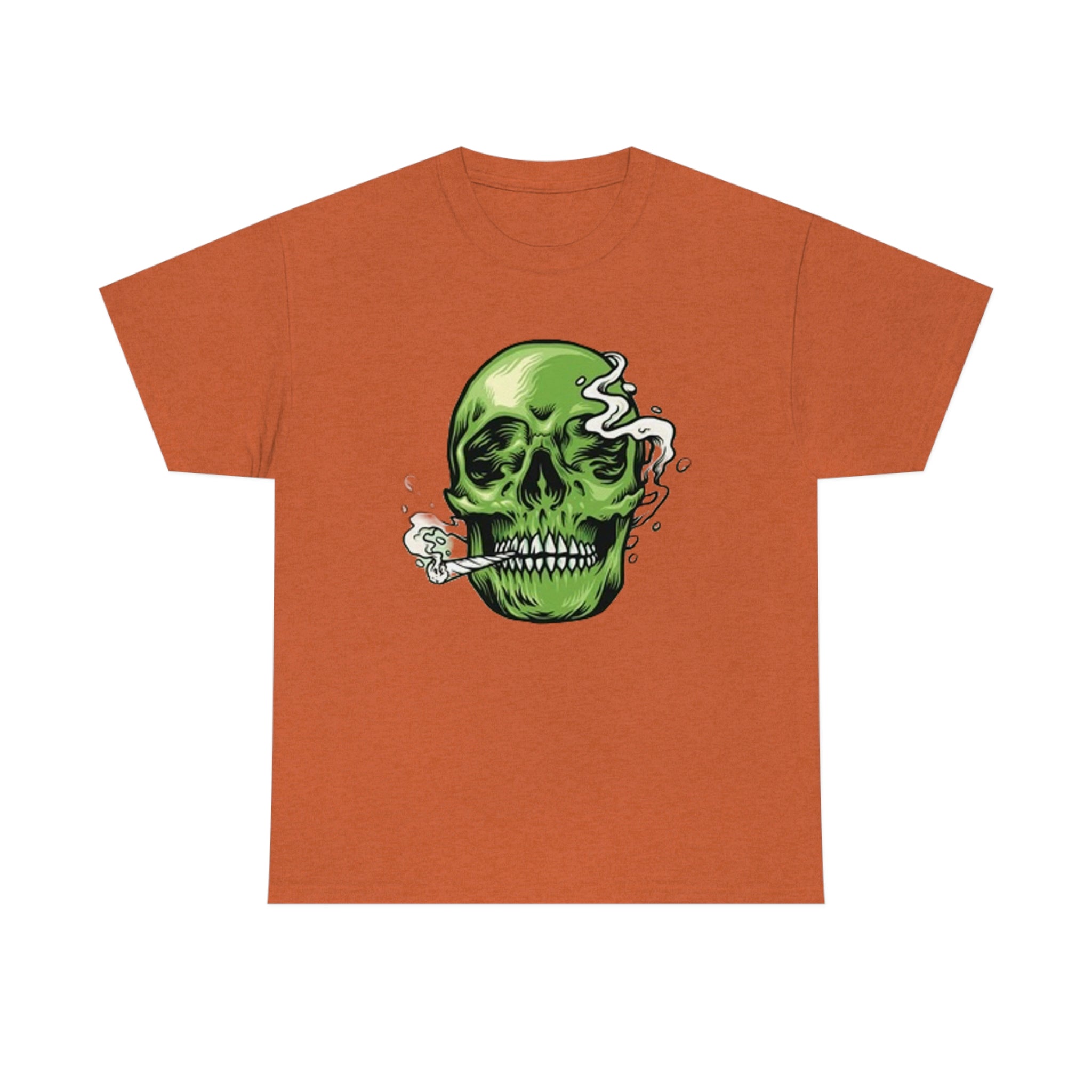 Weed skull- Heavy Cotton Tee