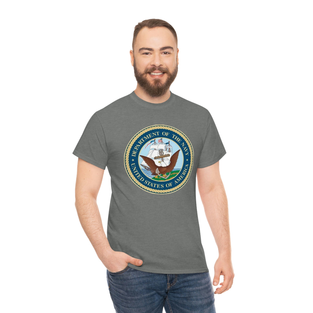 Navy- Unisex Heavy Cotton Tee