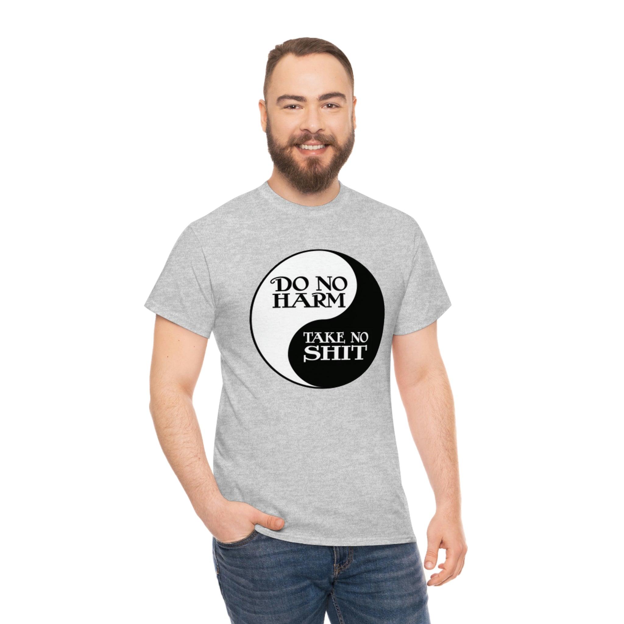 Do no harm take no shit-  Heavy Cotton Tee