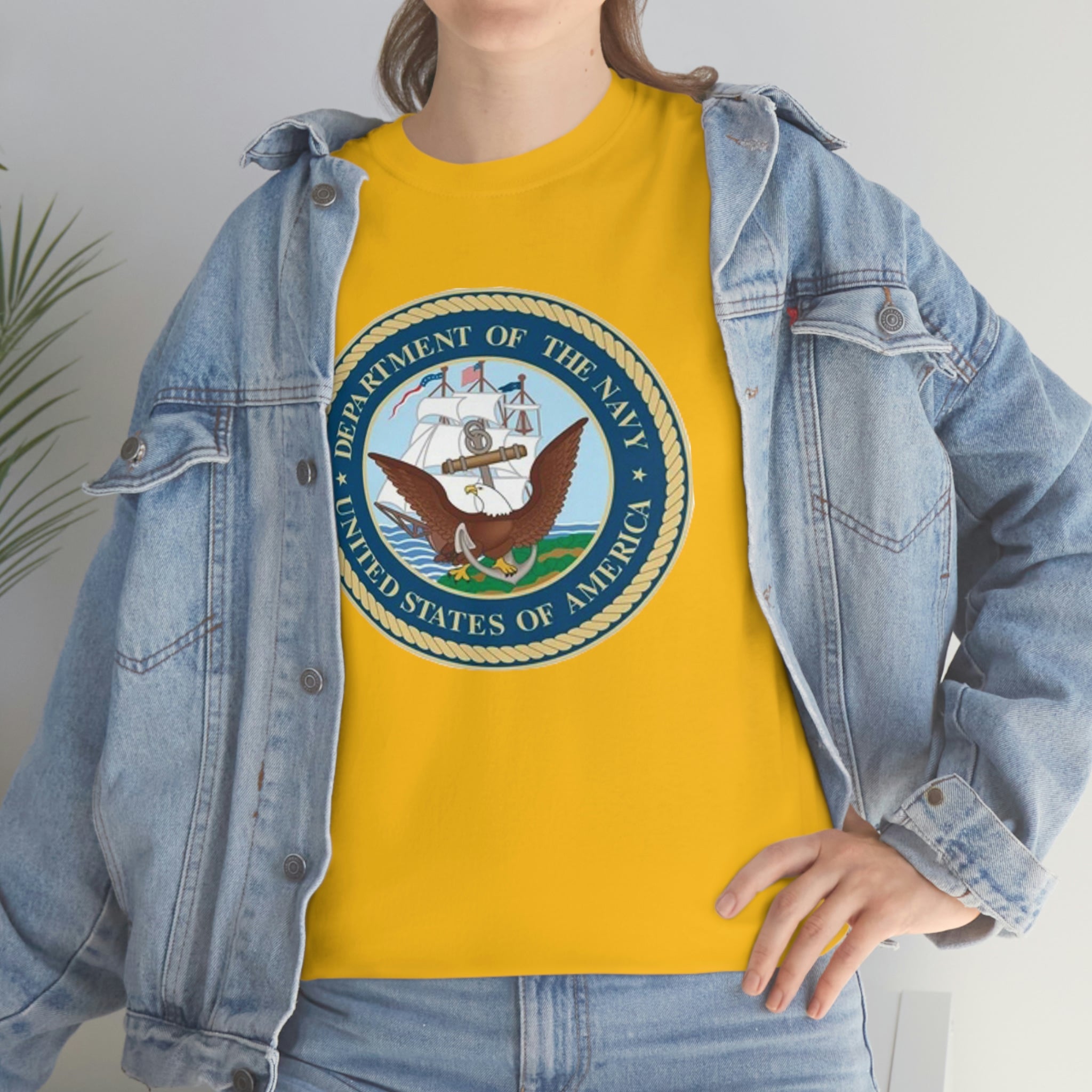 Navy- Unisex Heavy Cotton Tee