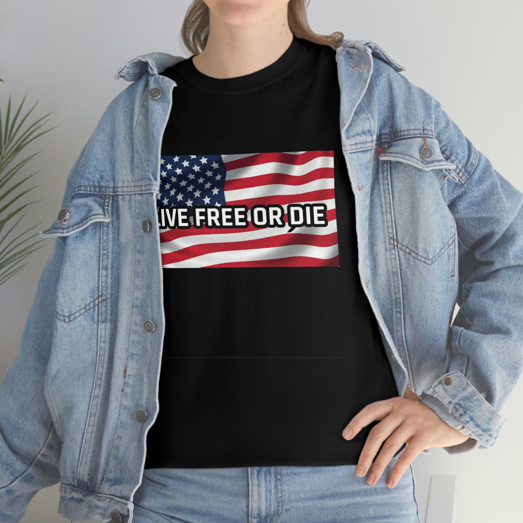Live free or die- Unisex Heavy Cotton Tee