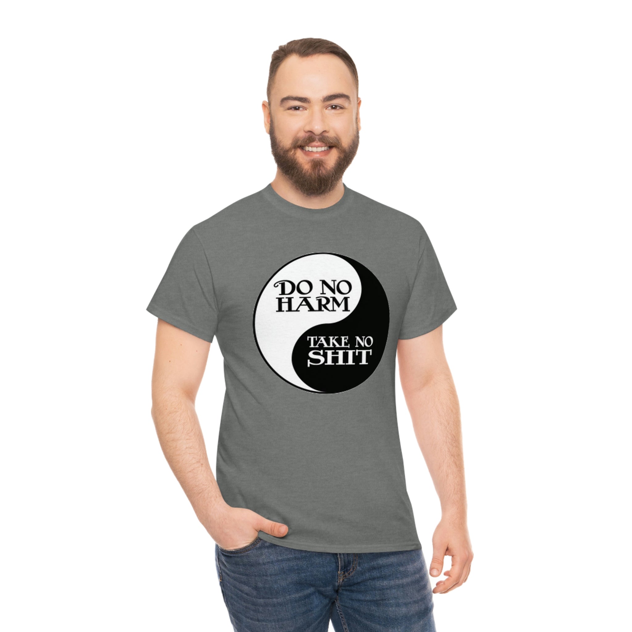 Do no harm take no shit-  Heavy Cotton Tee