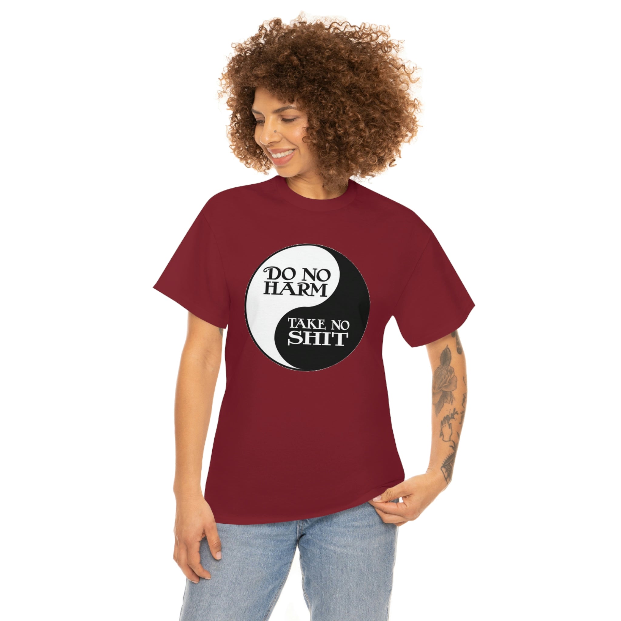 Do no harm take no shit-  Heavy Cotton Tee