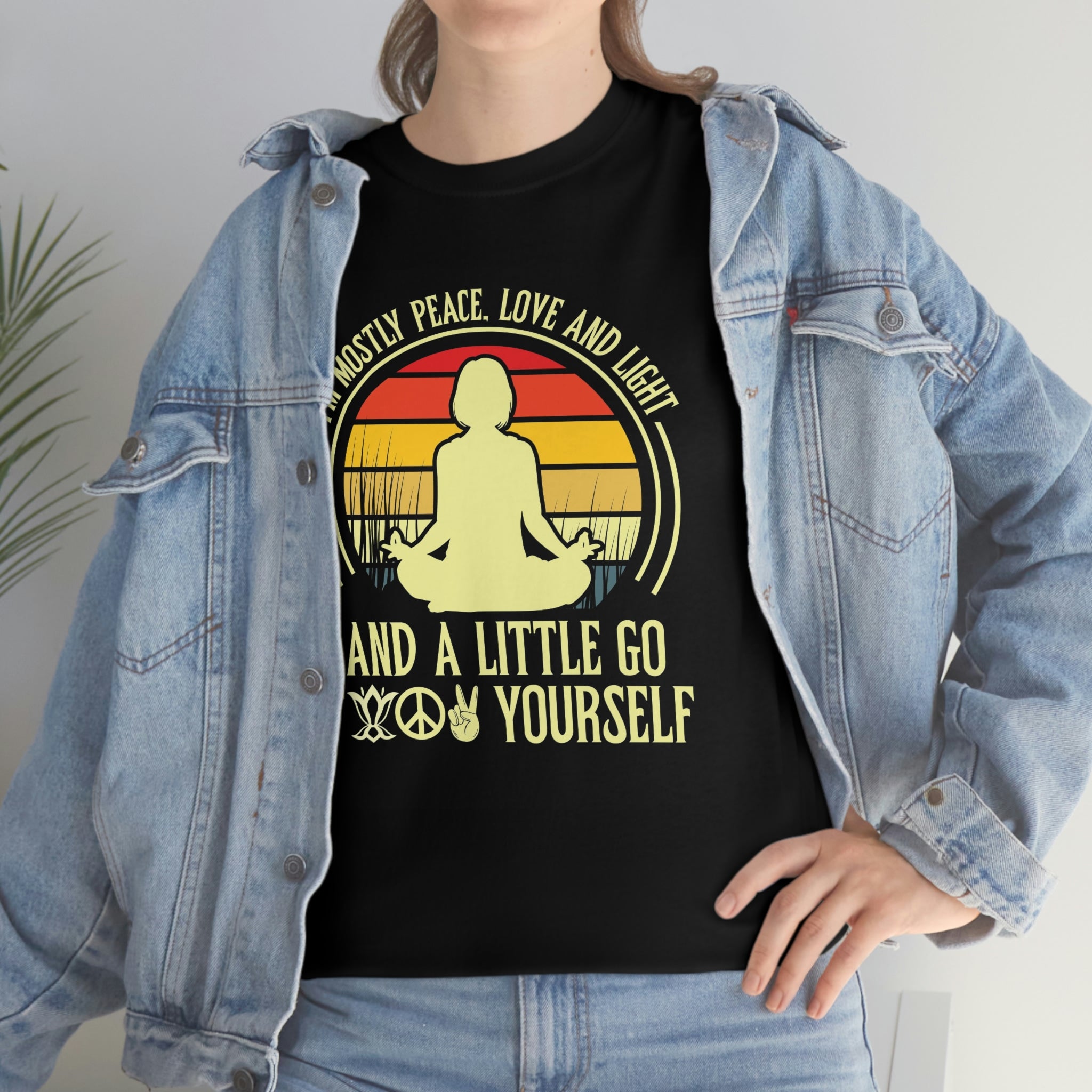 Peace and f@ck yourself- Heavy Cotton Tee