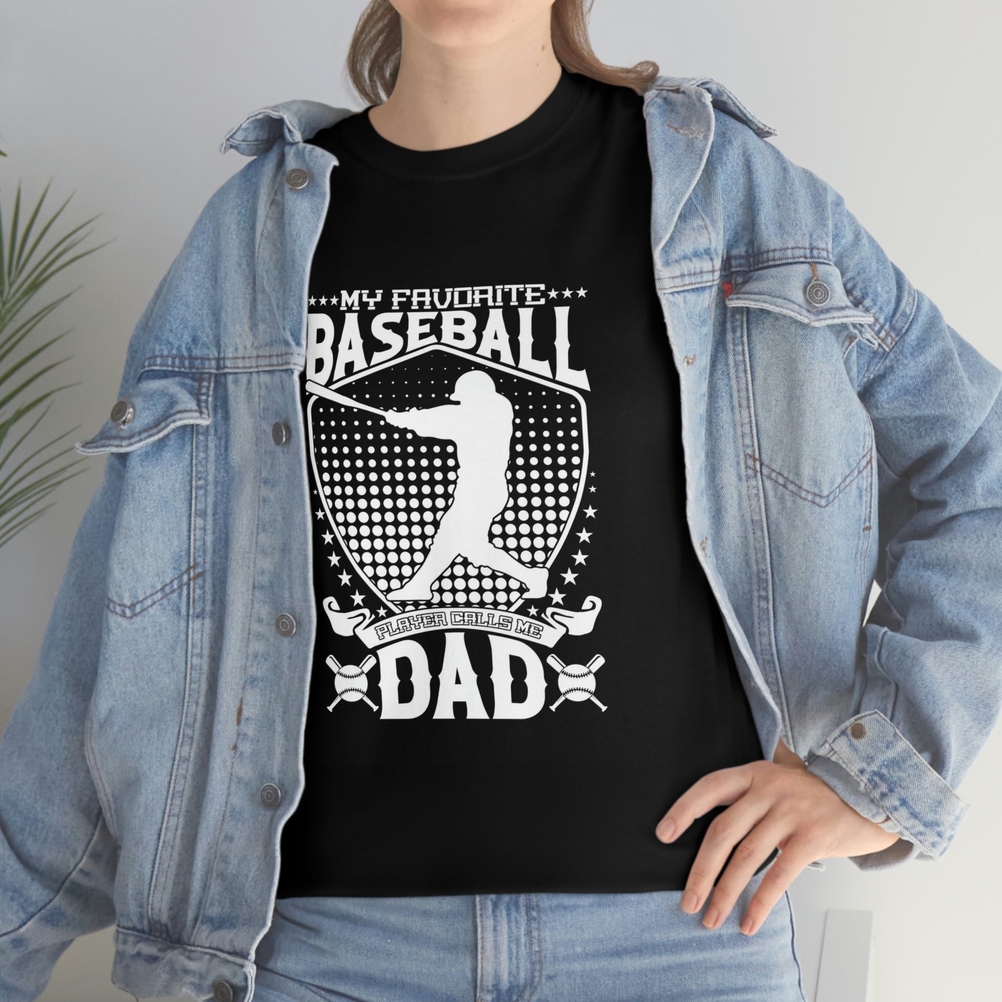 Baseball dad- Heavy Cotton Tee