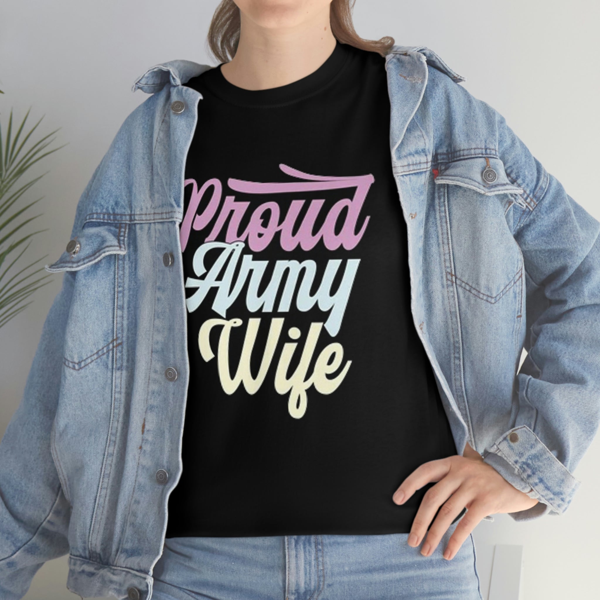 Proud army wife— Heavy Cotton Tee