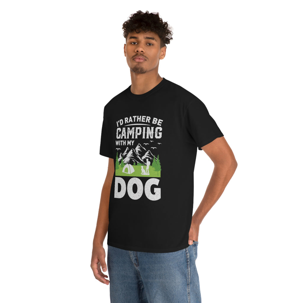 Rather be camping- Unisex Heavy Cotton Tee